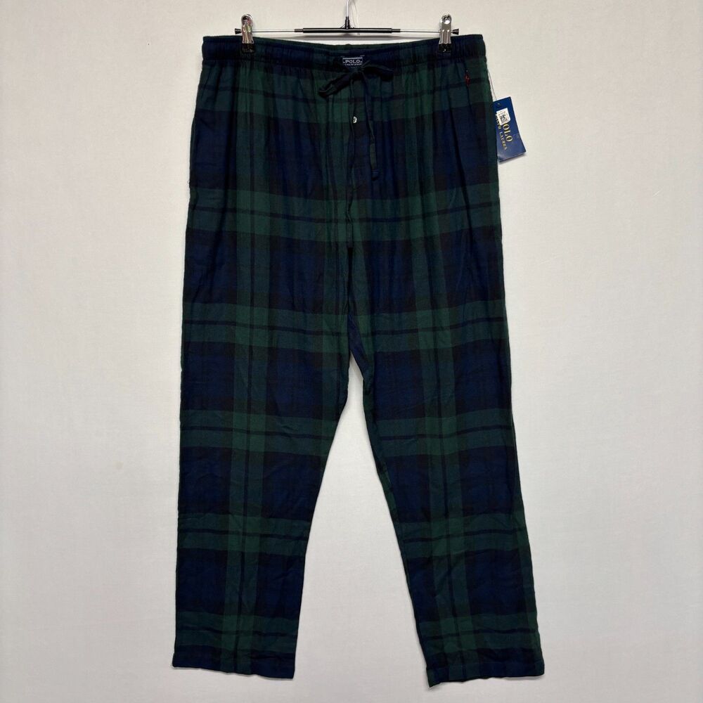 NWT Polo Ralph Lauren Men Sleep PJ Pajama Pants Size XL X-Large Plaid C133 -19